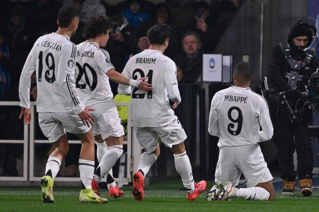 Mbappé gol Atalanta Real Madrid / Foto: EFE Mbappé gol Atalanta Real Madrid / Foto: EFE