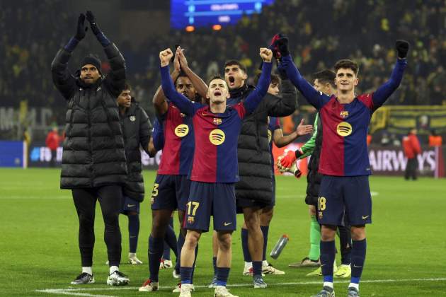 El Barça celebra la victòria a la Champions League / Foto: EFE El Barça celebra la victòria a la Champions League / Foto: EFE