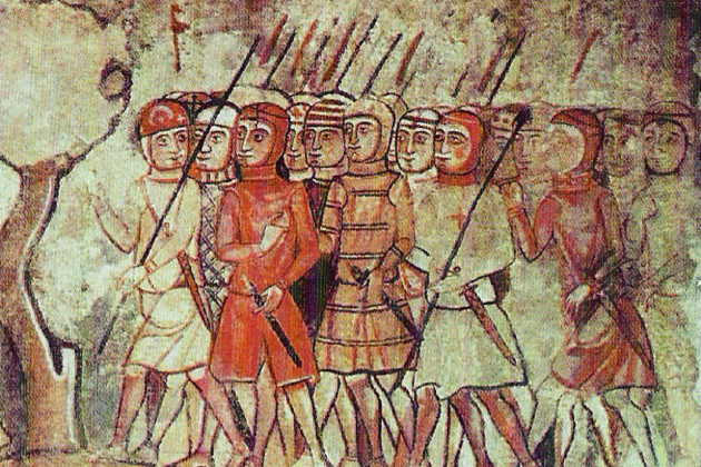 Almogavers en la conquesta de Mallorca (1229). Font Enciclopedia