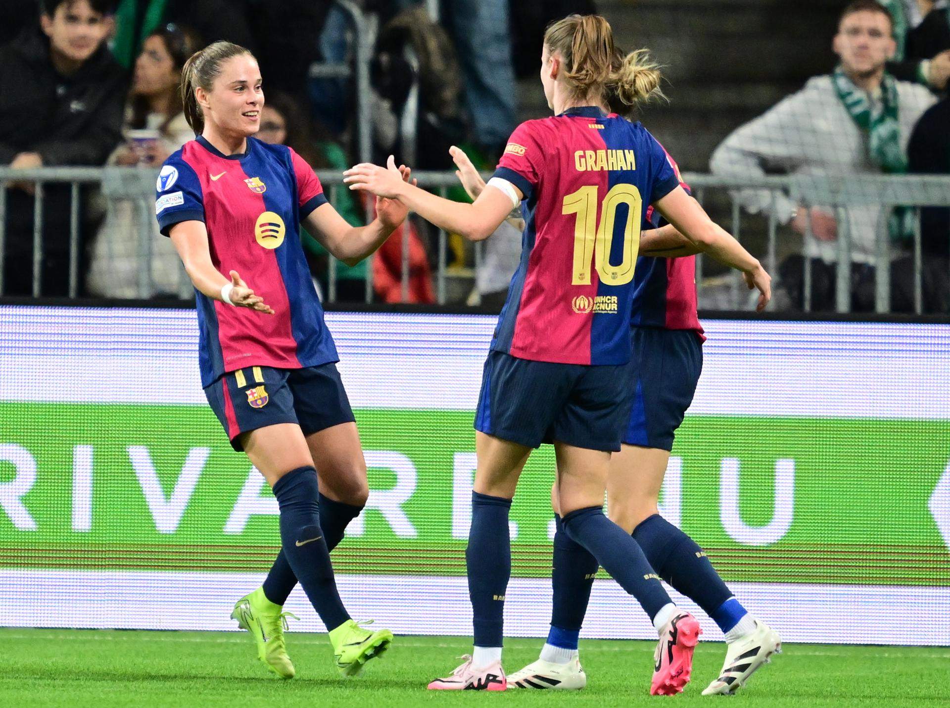 El Barça femenino minimiza al Hammarby (0-3) y calienta motores antes de la 'final' contra el City