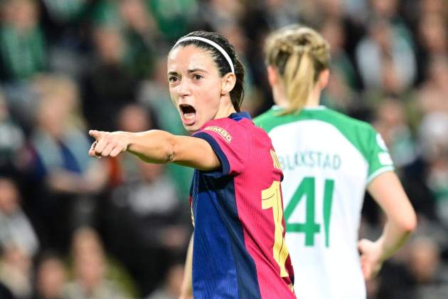 Aitana celebra un gol del Barça femeni / Foto: EFE Aitana celebra un gol del Barça femeni / Foto: EFE