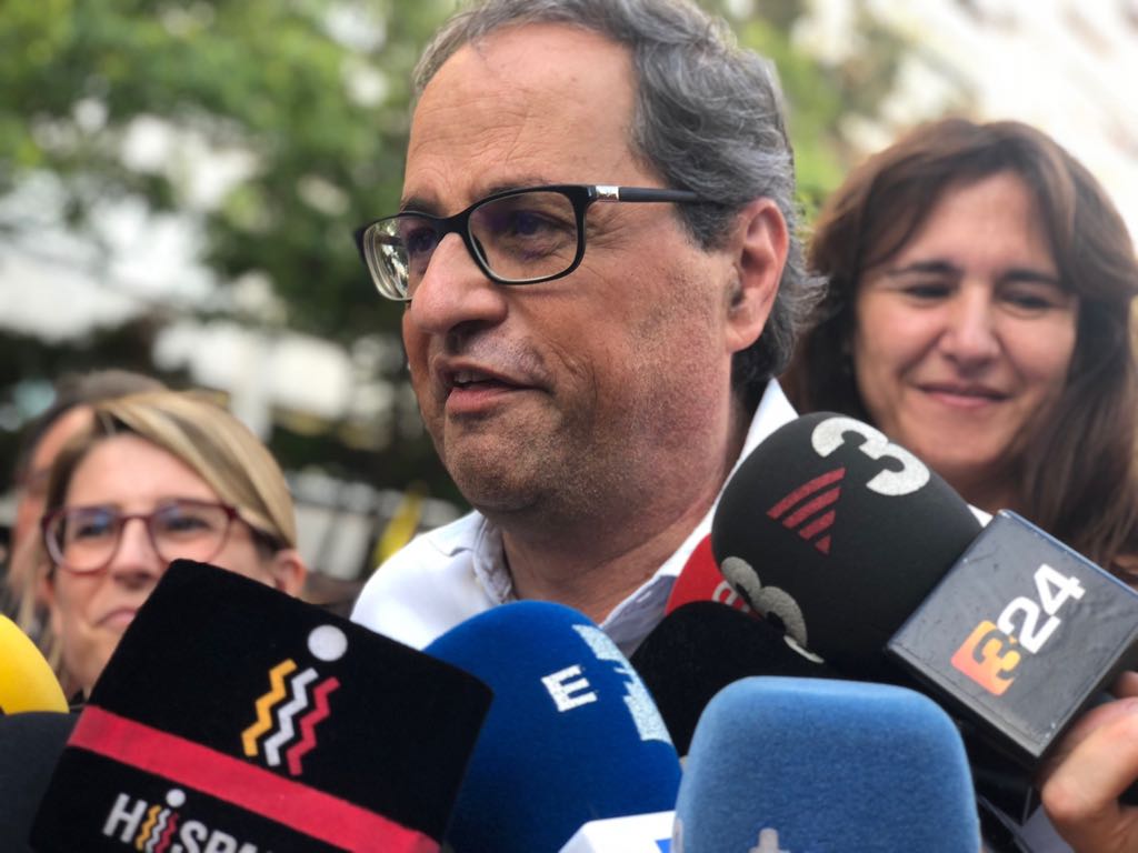 Torra: "El relat fictici d'Espanya va saltar dijous pels aires"