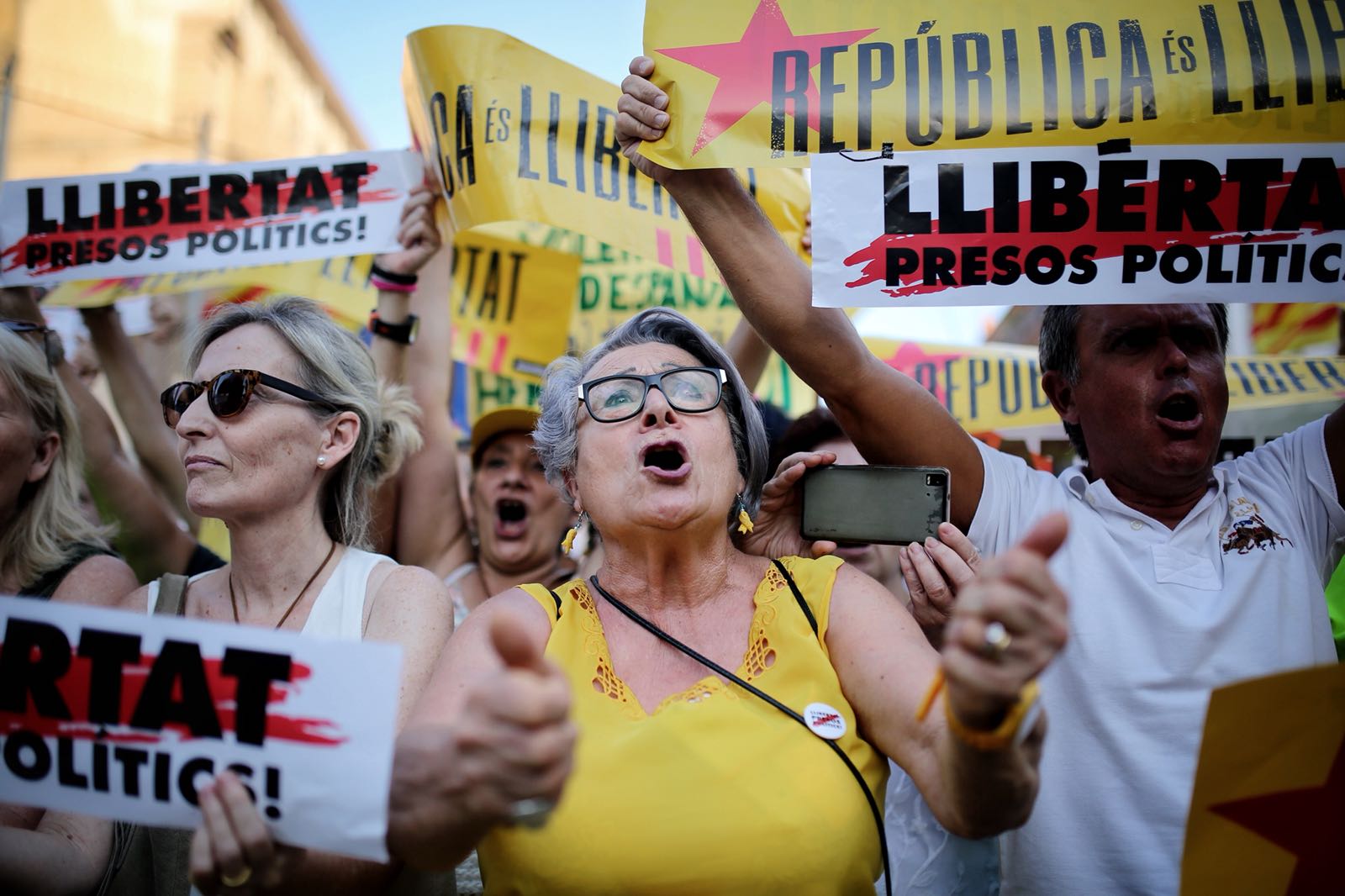 La Diada abre un otoño de movilizaciones marcado por la prisión y el exilio