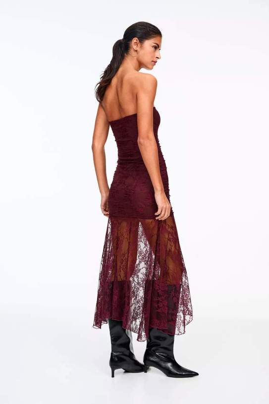 Vestido midi encaje Vestido midi encaje