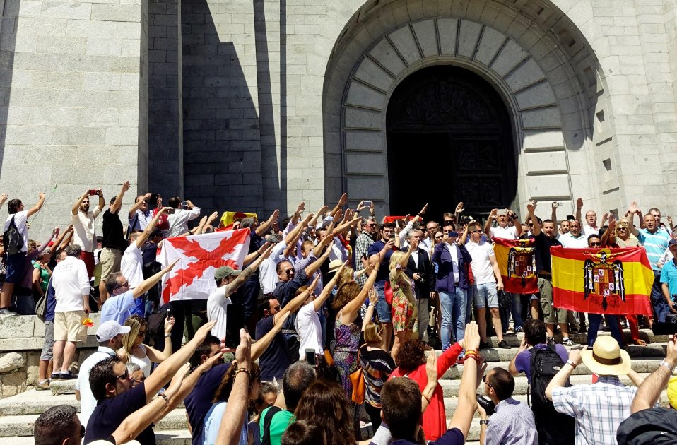 protesta ultra Valle Caidos EFE