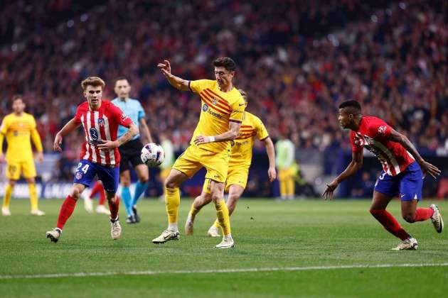 Lewandowski en el partit contra Atlètic de Madrid / Foto: Atlètic de Madrid Lewandowski en el partit contra Atlètic de Madrid / Foto: Atlètic de Madrid