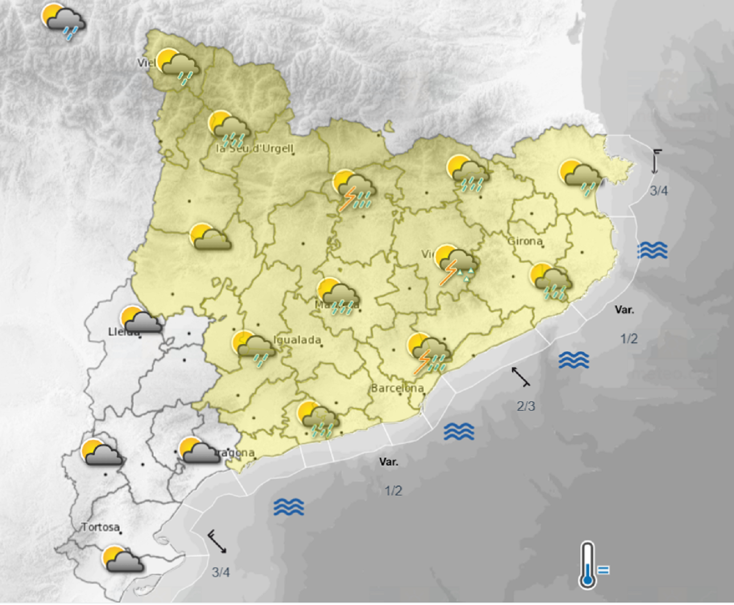 Canvi de temps: demà pluges