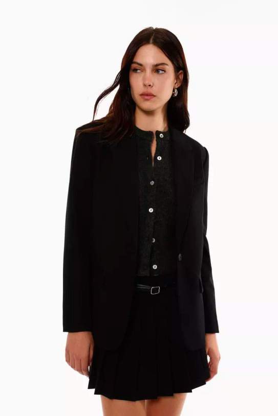 Blazer corte recto1 Blazer corte recto1