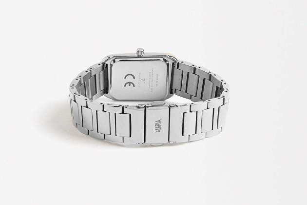 Reloj cuadrado con pulsera de acero inoxidable