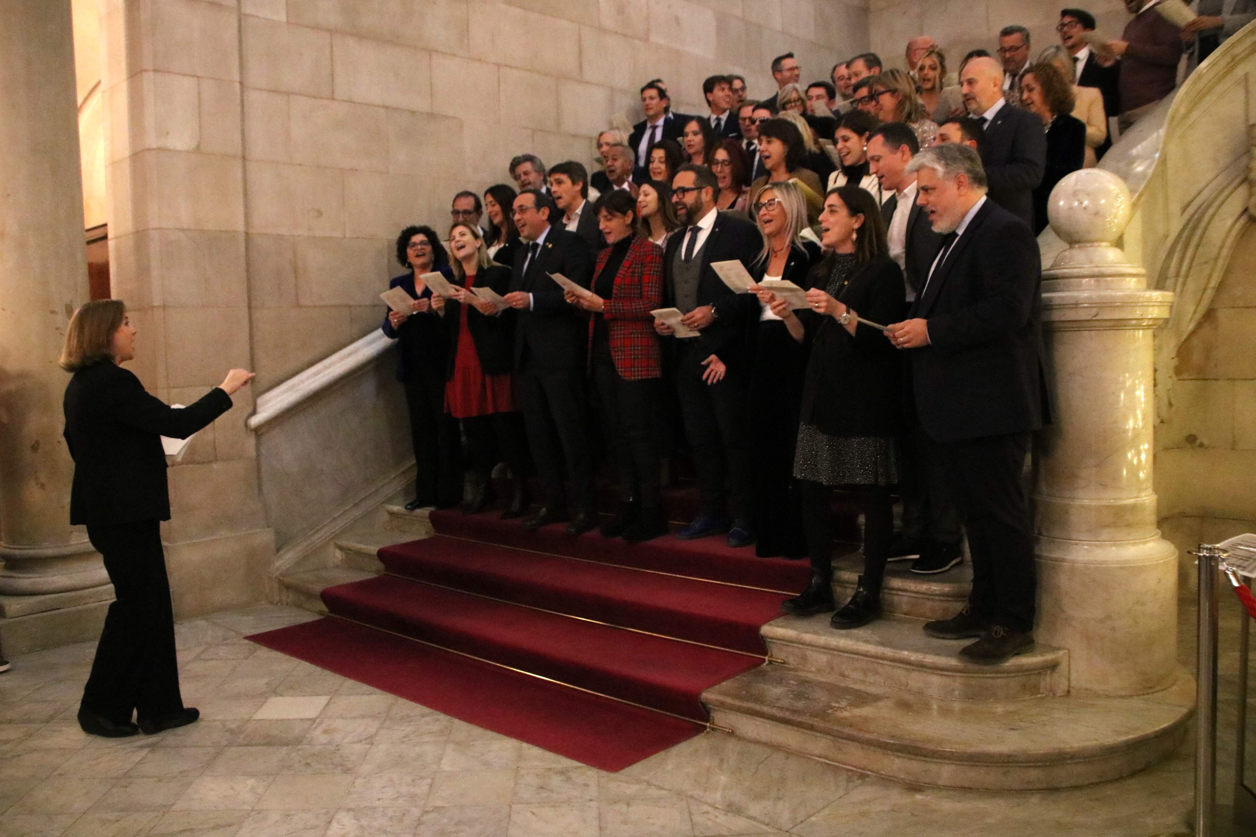 Josep Rull saca pecho del concierto de villancicos en el Parlament: "Si hiciéramos una gira, lo petaríamos"