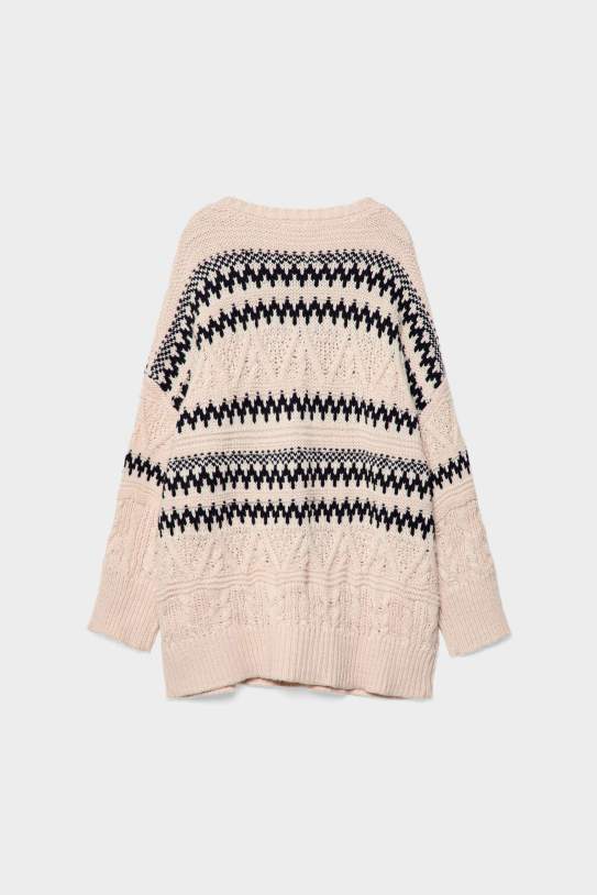 Jersey oversize punto jacquard Jersey oversize punto jacquard