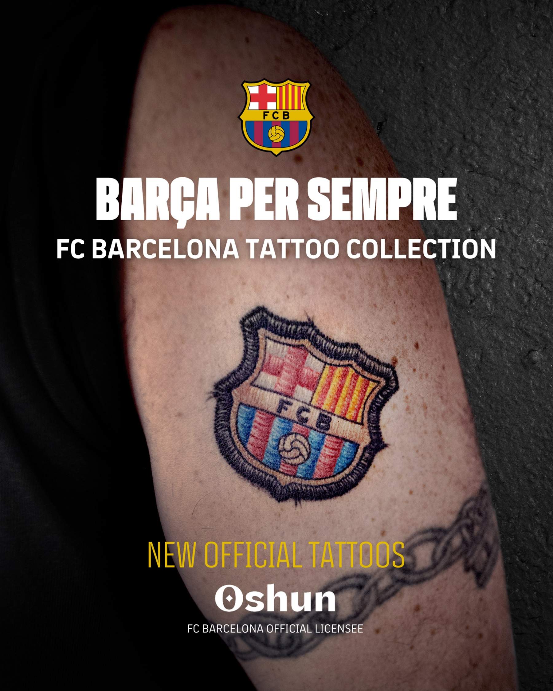 El Barça en la piel: llegan los primeros tatuajes oficiales del club