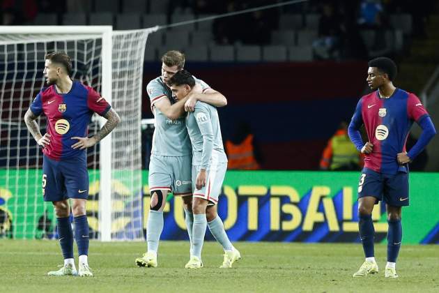 Alexander Sørloth Nahuel Molina gol Barça Atlético de Madrid / Foto: EFE