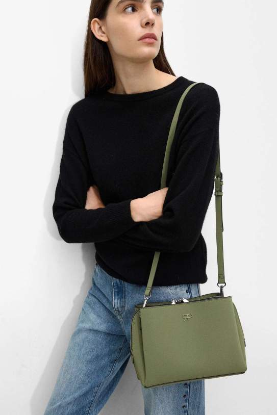 Bolso bandolera efecto aterciopelado Bolso bandolera efecto aterciopelado