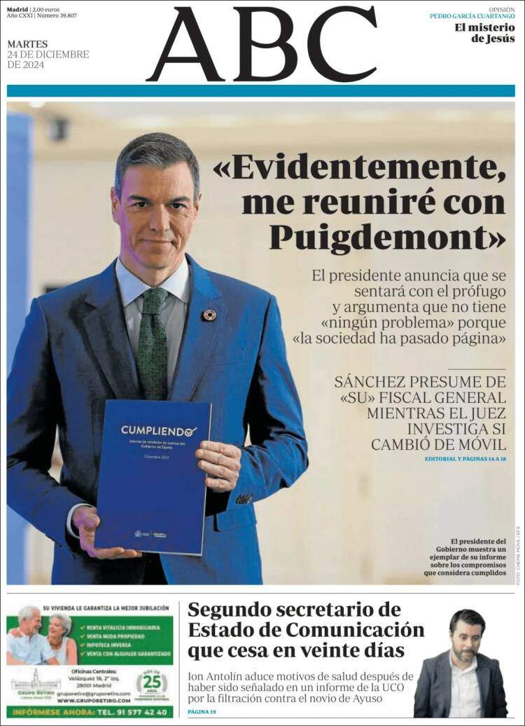 Portada ABC Portada ABC