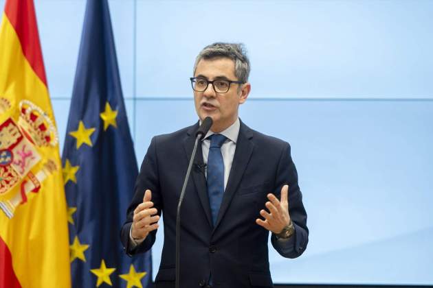 Roda de premsa ministre Félix Bolaños Europa Press Roda de premsa ministre Félix Bolaños Europa Press