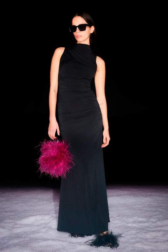 Vestit midi frunzit 1 Vestit midi frunzit 1