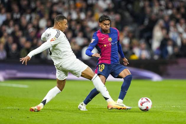 Lamine Yamal i Mbappé durante el pasado Real Madrid - Barça / Foto: Europa Press Lamine Yamal i Mbappé durante el pasado Real Madrid - Barça / Foto: Europa Press