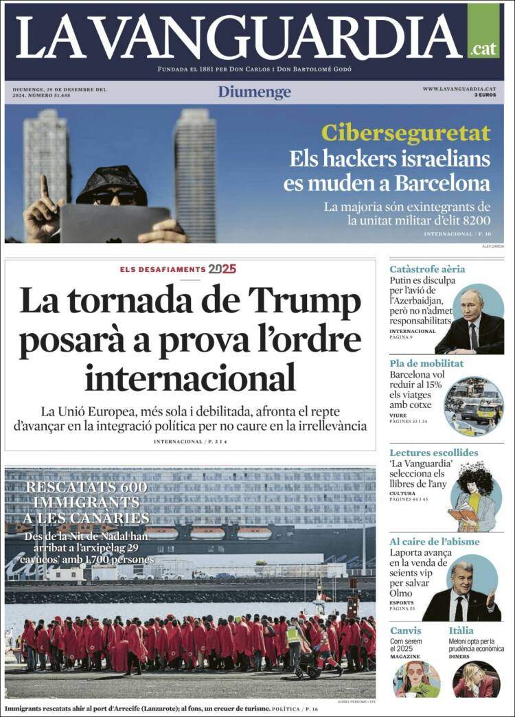 La Vanguardia, 29 desembre La Vanguardia, 29 desembre