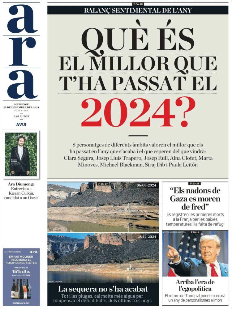 Ara, 29 desembre Ara, 29 desembre
