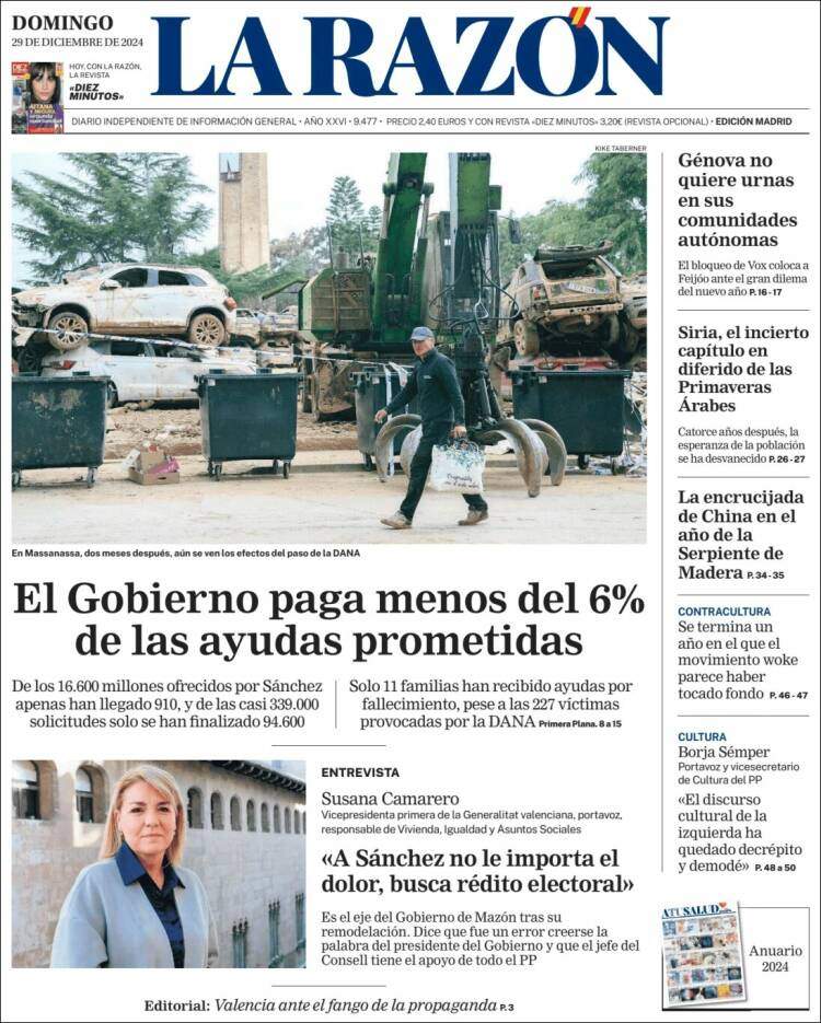 La Razon, 29 desembre La Razon, 29 desembre