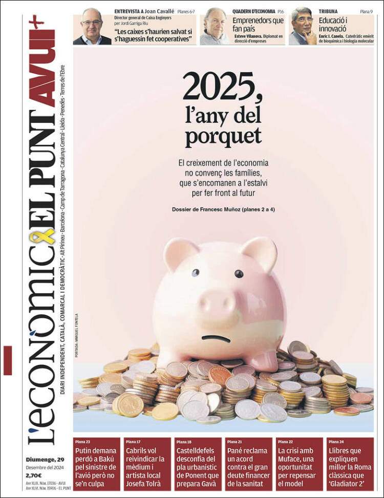 El Punt Avui, 29 desembre El Punt Avui, 29 desembre