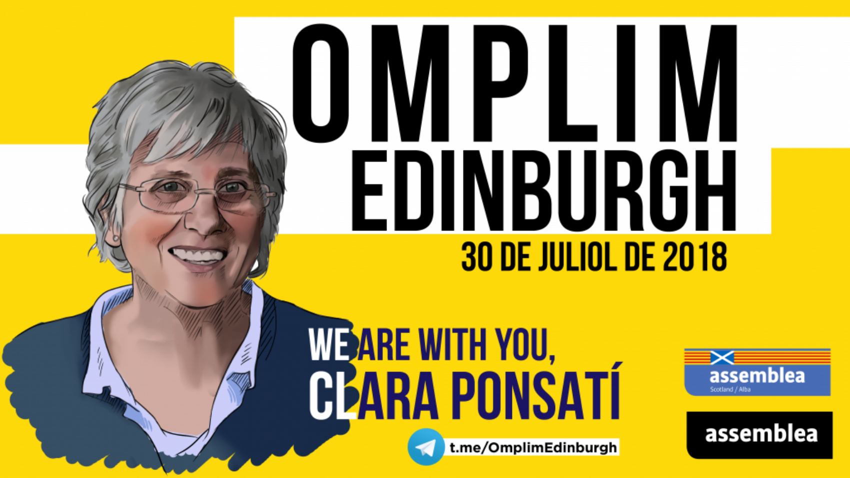 'Omplim Edinburgh': The campaign to support Ponsatí during her extradition hearing