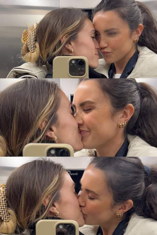 El beso de Mapi León e Ingrid Engen / Instagram