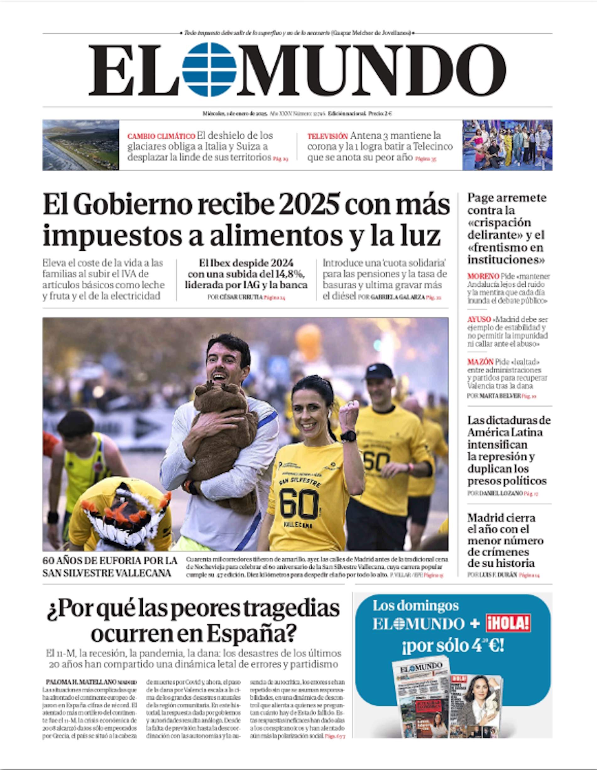 'El Mundo' 1 enero 'El Mundo' 1 enero