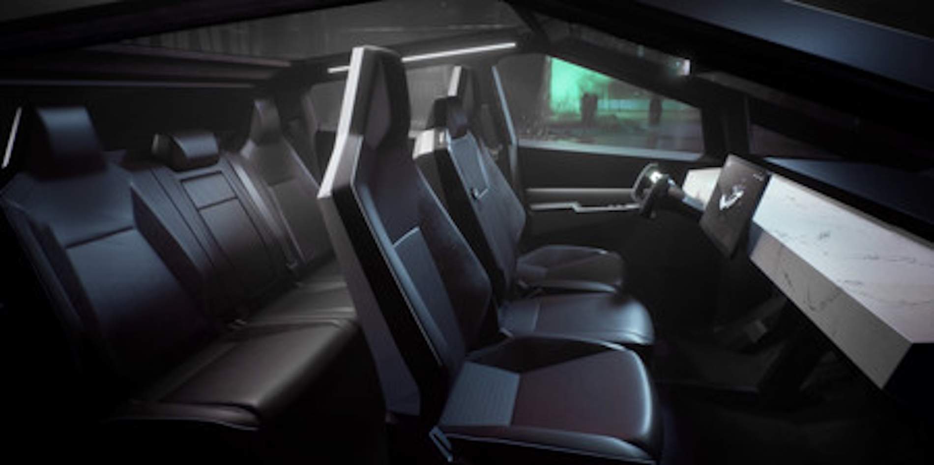 Interior Tesla Cybertruckl Interior Tesla Cybertruckl