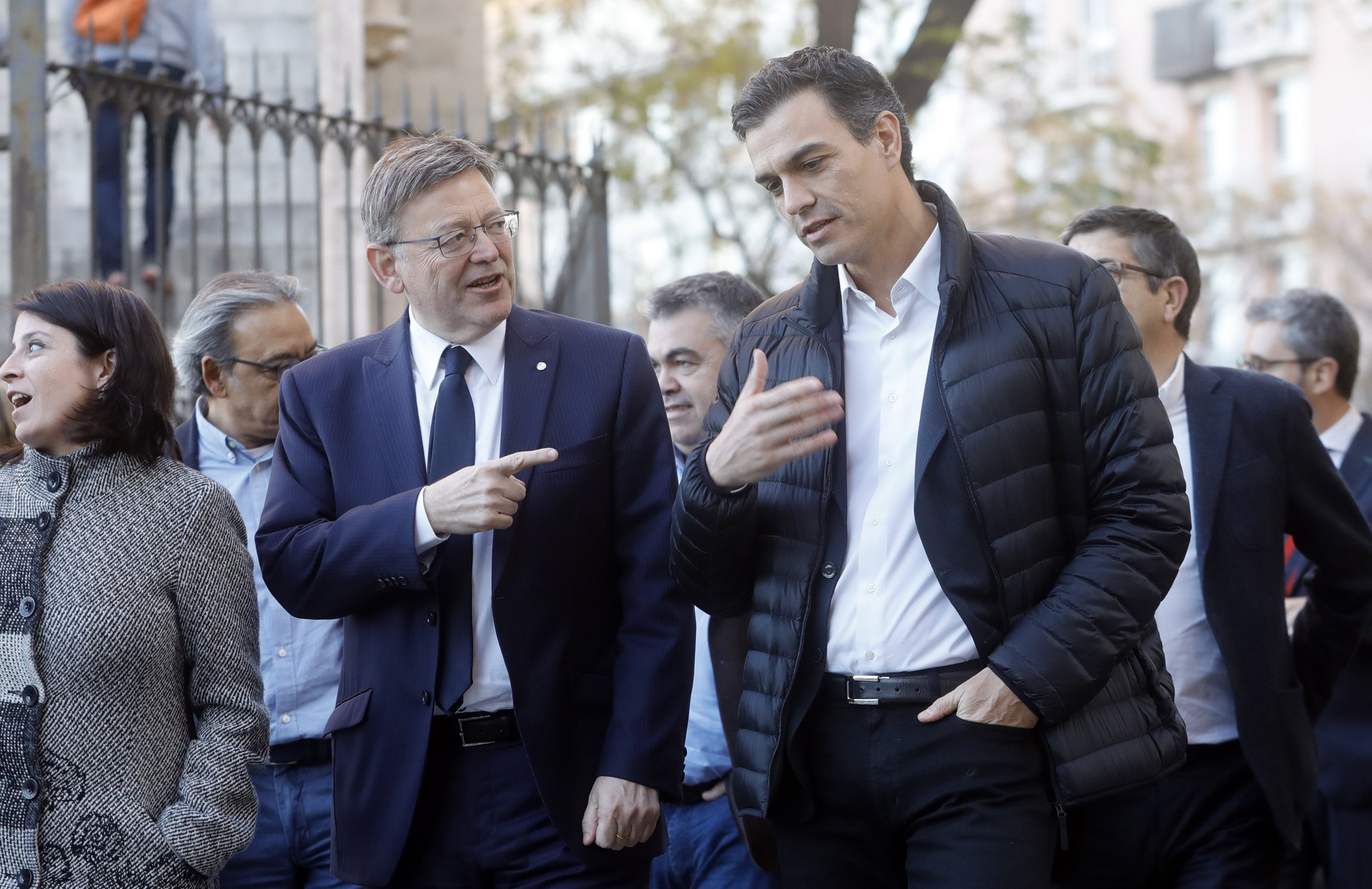 Encuentro “Fiber” entre Sánchez y Puig