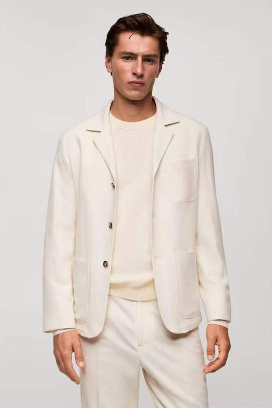 Americana vestit franel·la llana italiana1 Americana vestit franel·la llana italiana1