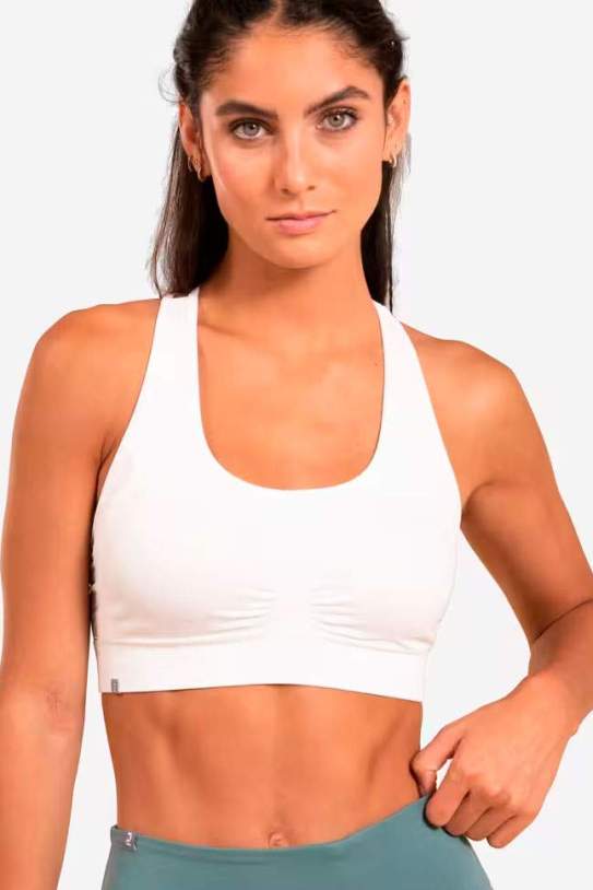 Sujetador Top yoga Mujer Kimjaly Dyn blanco1 Sujetador Top yoga Mujer Kimjaly Dyn blanco1