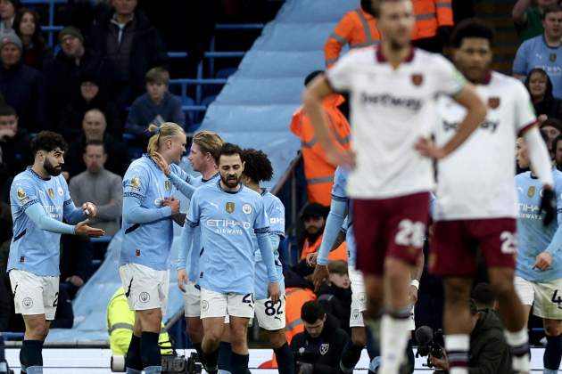 Manchester City gol West Ham / Foto: EFE Manchester City gol West Ham / Foto: EFE