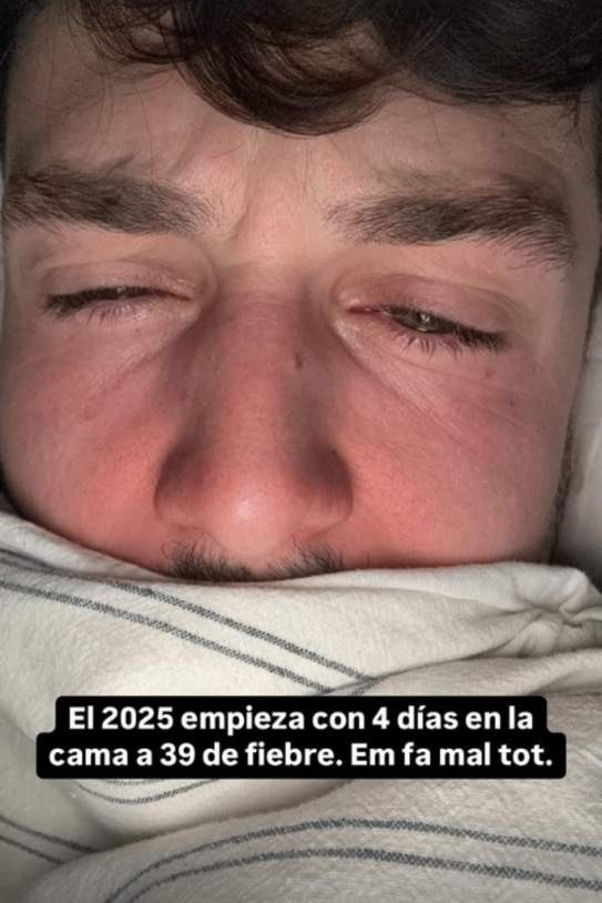 Miki Núñez con fiebre / Instagram