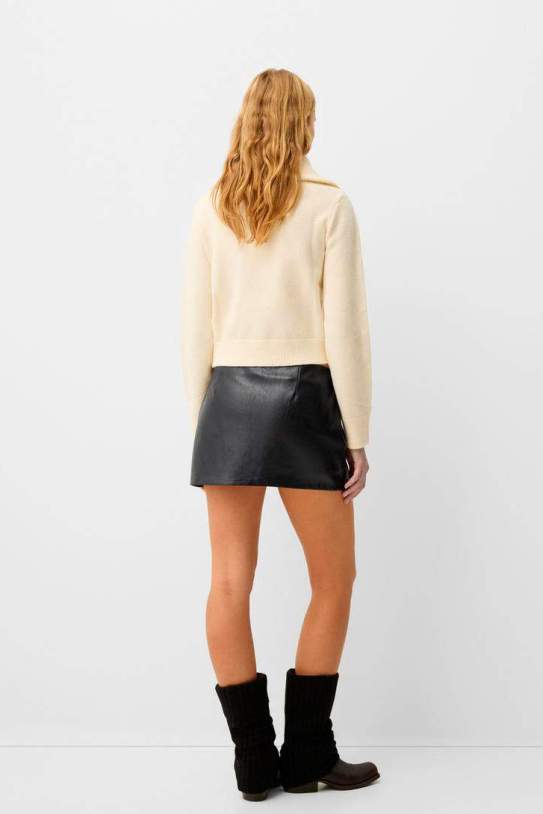 Falda mini efecto piel Falda mini efecto piel