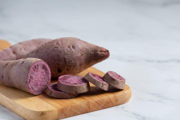 Batatas moradas japonesas / Foto: Freepik Batatas moradas japonesas / Foto: Freepik