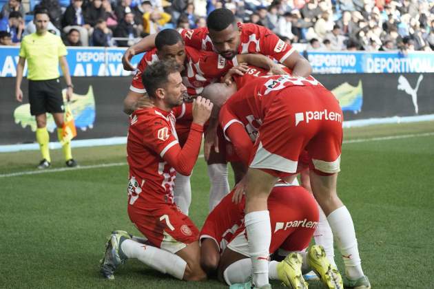 Girona celebración gol / Foto: EFE Girona celebración gol / Foto: EFE