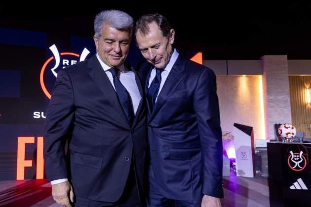 Joan Laporta i Emilio Butragueño / Foto: EFE Joan Laporta i Emilio Butragueño / Foto: EFE