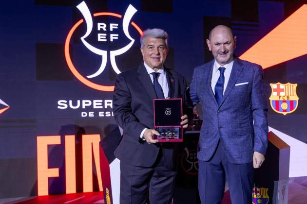 Joan Laporta y Rafael Louzán / Foto: EFE