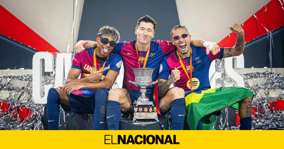 Lamine Yamal, Lewandowski y Raphinha: el tridente que emula tiempos dorados