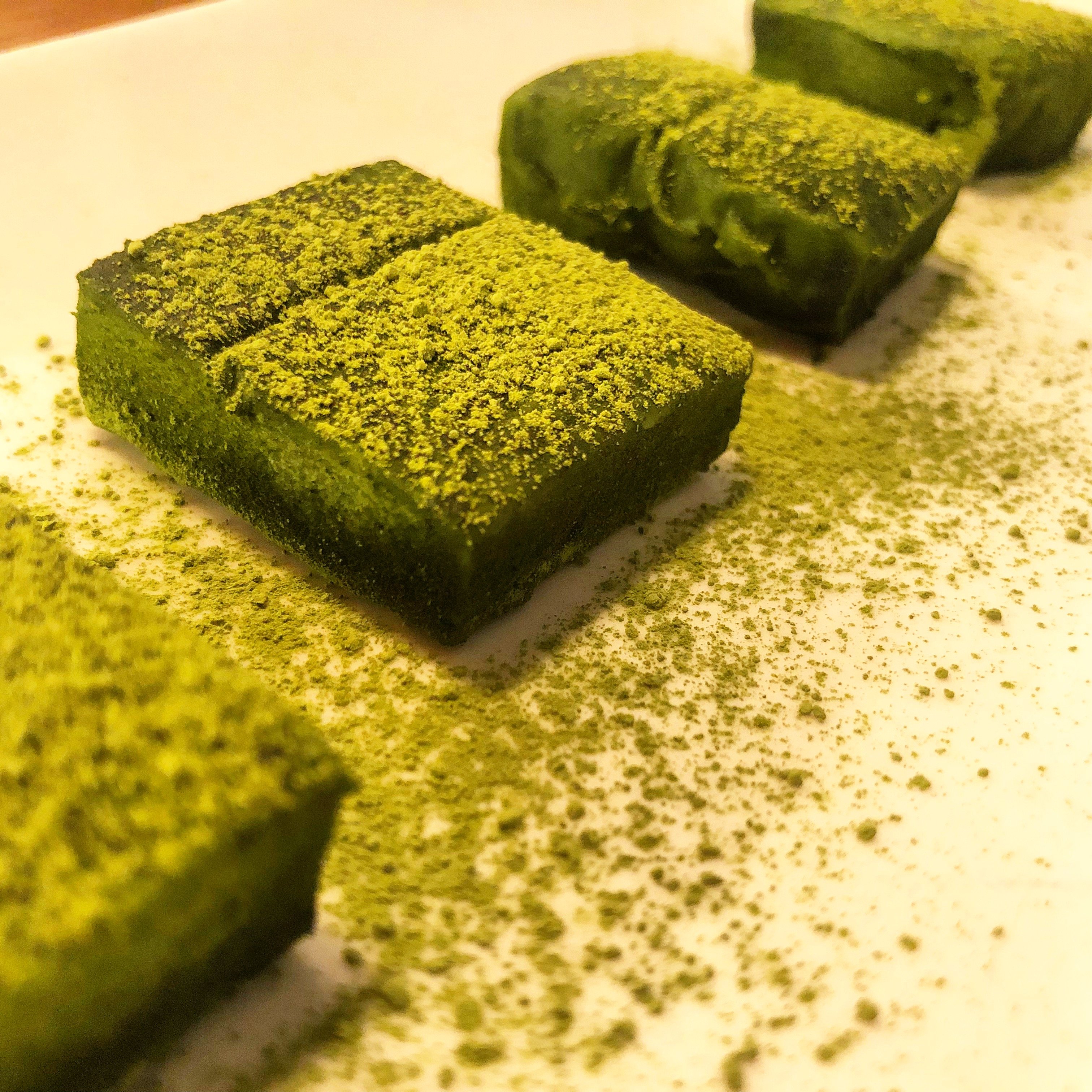 Trufas de té verde matcha