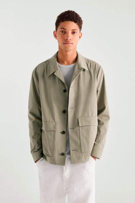 Sobrecamisa bolsillos algodón esmerilado1