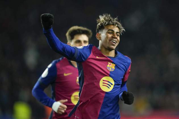 Lamine Yamal gol / Foto: EFE Lamine Yamal gol / Foto: EFE