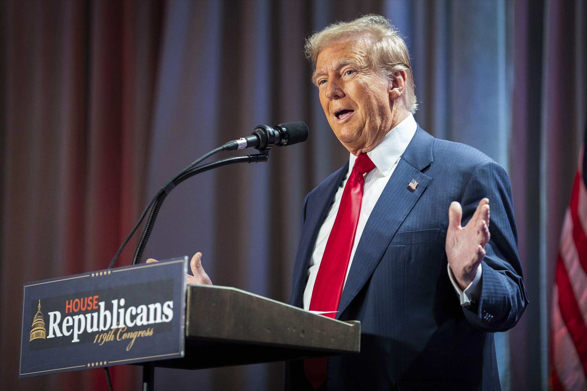 Este es el retrato oficial de Donald Trump como presidente de los Estados Unidos