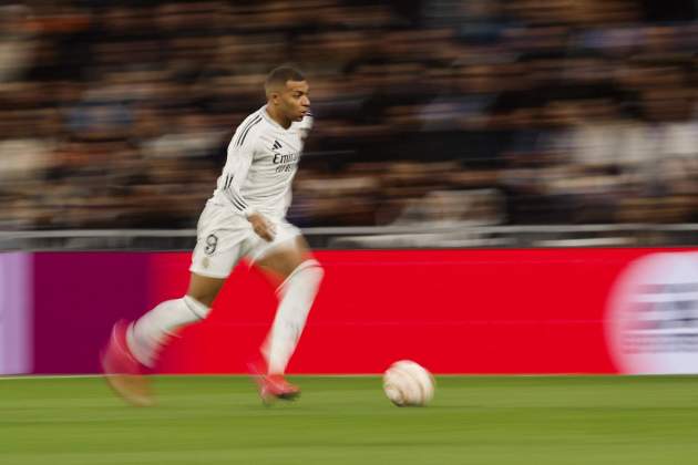 Mbappé, durant el Reial Madrid - Celta de la Copa / Foto: EFE Mbappé, durant el Reial Madrid - Celta de la Copa / Foto: EFE