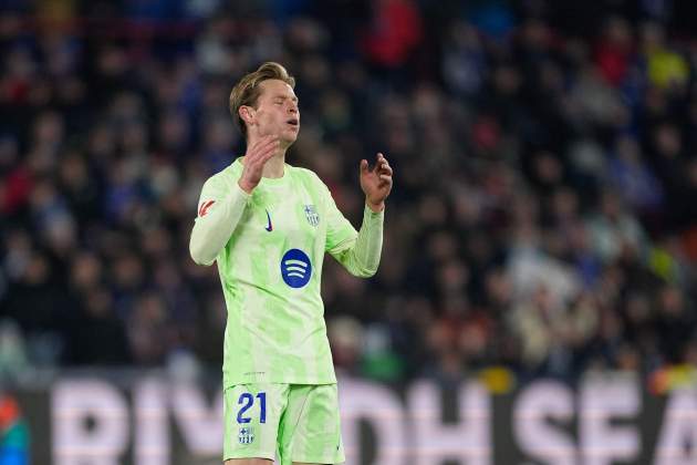 Frenkie de Jong, decebut durant el Getafe - Barça / Foto: EFE Frenkie de Jong, decebut durant el Getafe - Barça / Foto: EFE