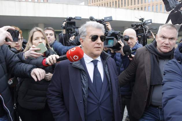 Joan Laporta Ciutat de la Justícia foto europa press Joan Laporta Ciutat de la Justícia foto europa press