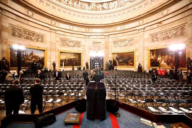 Preparatius investidura president Donald Trump Capitoli EUA / Efe Preparatius investidura president Donald Trump Capitoli EUA / Efe