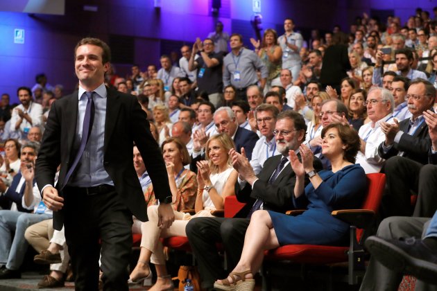 Casado Soraya Rajoy congres PP EFE Casado Soraya Rajoy congres PP EFE